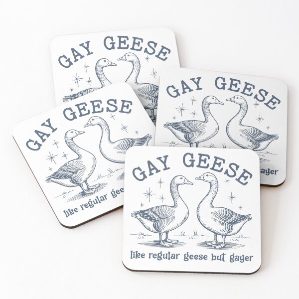 Item preview, Gay Geese - Like regular geese but gayer designed and sold by BeansterNL.