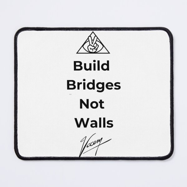 Item preview, Build Bridges Not Walls VOCEM Statement Tee Unity Shirt designed and sold by Vocem.
