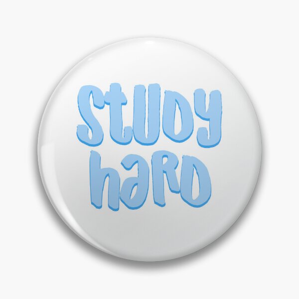 Item preview, Study Hard - Cute Blue Bubble Letter Typography - Student Gift designed and sold by cadinera.