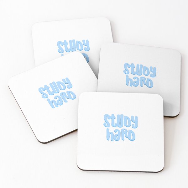 Item preview, Study Hard - Cute Blue Bubble Letter Typography - Student Gift designed and sold by cadinera.