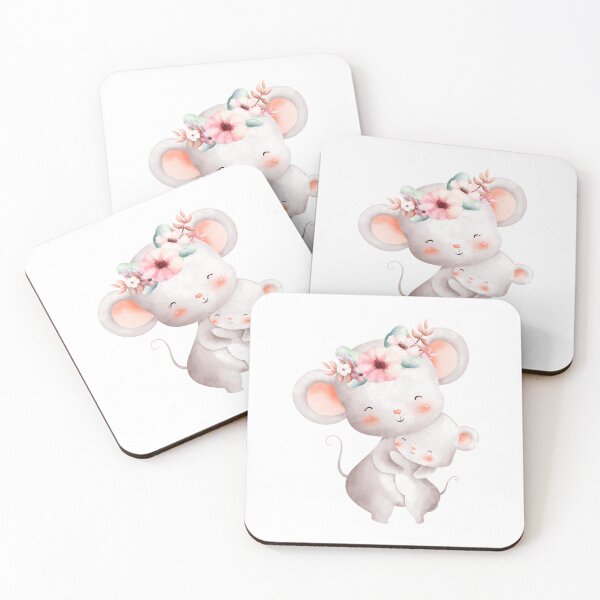 Item preview, Easter Mom and Baby Mice - Adorable Spring Mouse Animal Nature Gift designed and sold by FuzionRaptor.