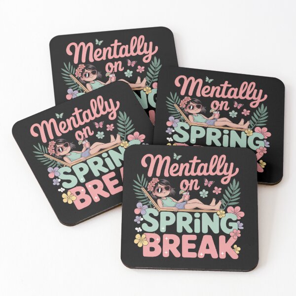 Item preview, Mentally On Spring Break Spring Break Vibes Cute Illustration designed and sold by Shanker-studio.