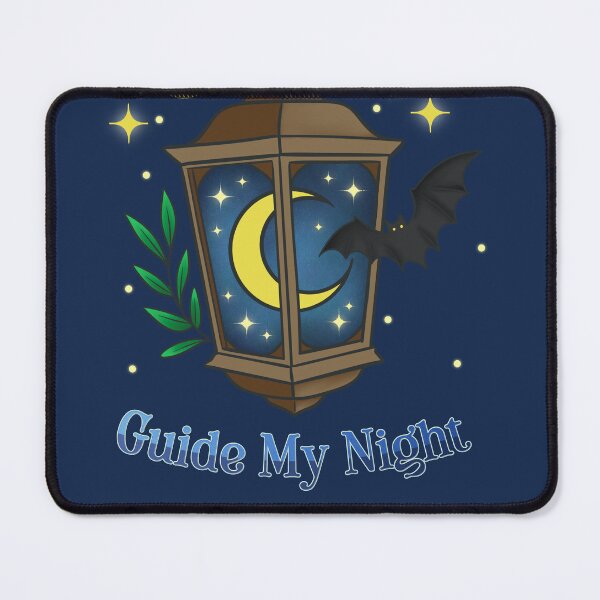 Item preview, Guide My Night Celestial Lantern Bat Moon Stars Witchy Cottagecore Design designed and sold by therealkbyers.