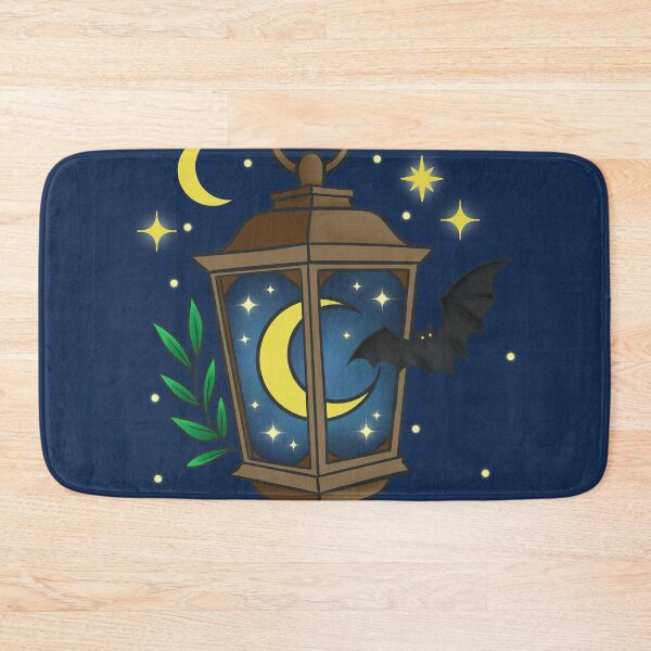 Item preview, Guide My Night Celestial Lantern Bat Moon Stars Witchy Cottagecore Design designed and sold by therealkbyers.