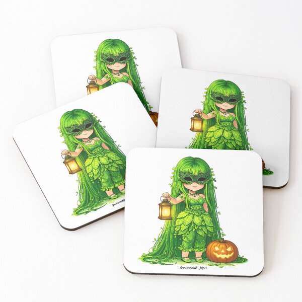 Item preview, Neveedah Jafri Character green moss halloween leaves grass girl designed and sold by NeveedahJafri.