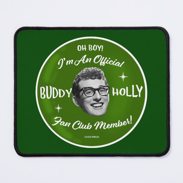 Item preview, Buddy Holly Fan Club Green designed and sold by Normbot2000.