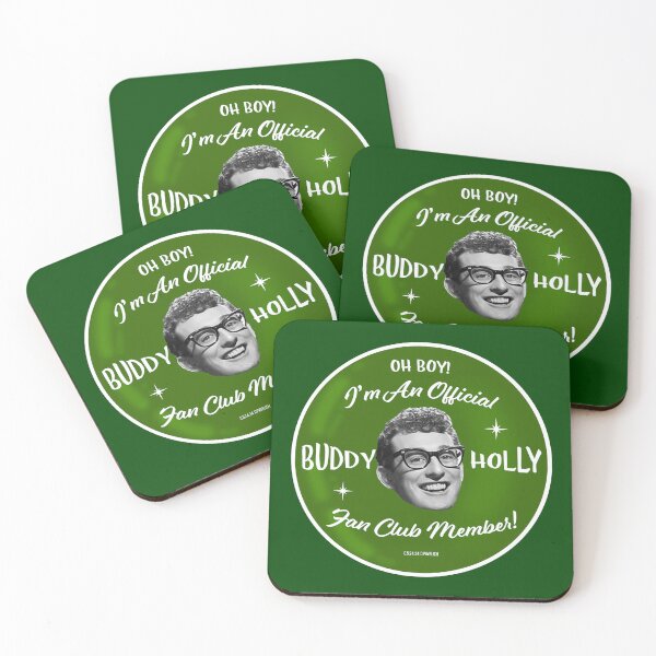 Item preview, Buddy Holly Fan Club Green designed and sold by Normbot2000.