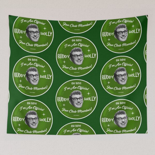 Item preview, Buddy Holly Fan Club Green designed and sold by Normbot2000.