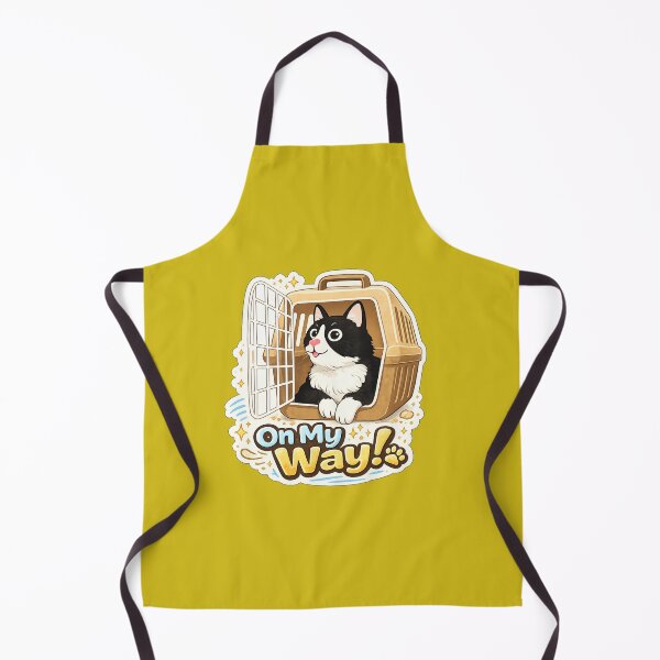 Item preview, On My Way Cat – Cute Cat Carrier Meme | Funny Pet Lover Aesthetic Design designed and sold by sumodesign.