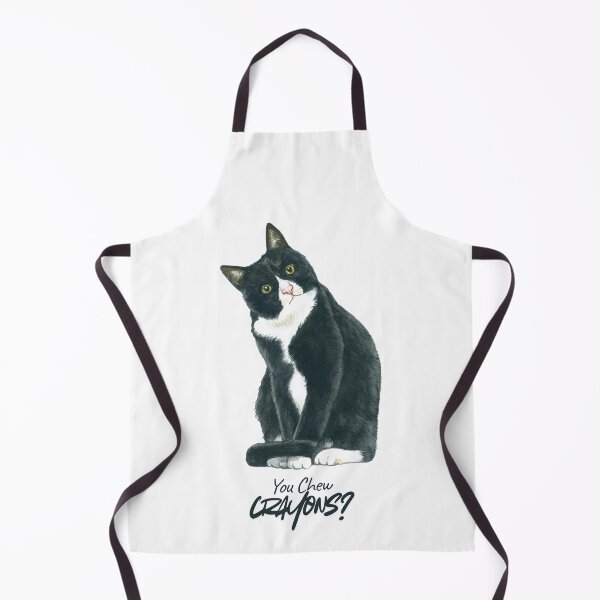 Item preview, You Chew Crayons Cat – Funny Curious Cat Minimalist Design designed and sold by Refinedpaws.