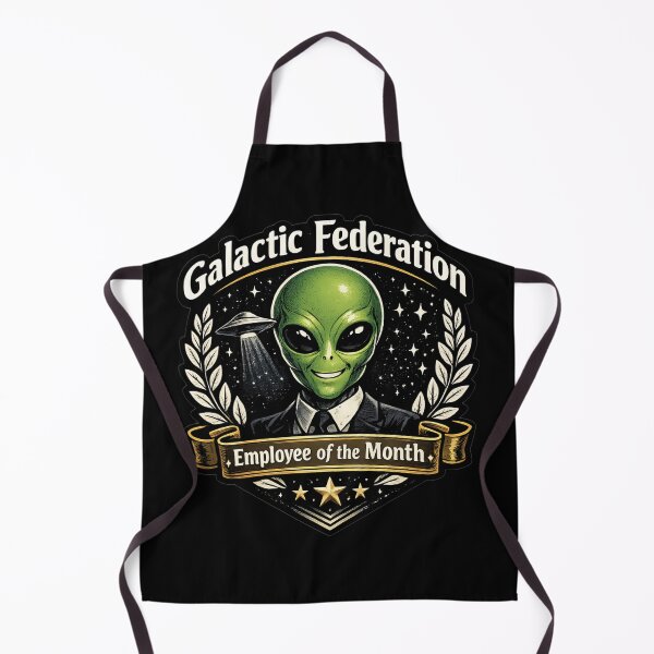 Item preview, Galactic Federation Employee Of Month Alien Disclosure Meme designed and sold by ArcanePrintsxo.