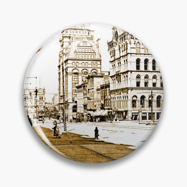 Item preview, Downtown Milwaukee Wisconsin, c 1915, Vintage Digital Engraving designed and sold by AMacGPhilly.