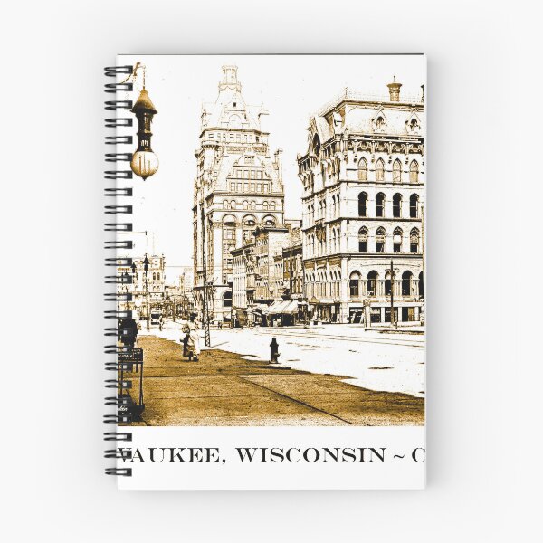 Item preview, Downtown Milwaukee Wisconsin, c 1915, Vintage Digital Engraving designed and sold by AMacGPhilly.