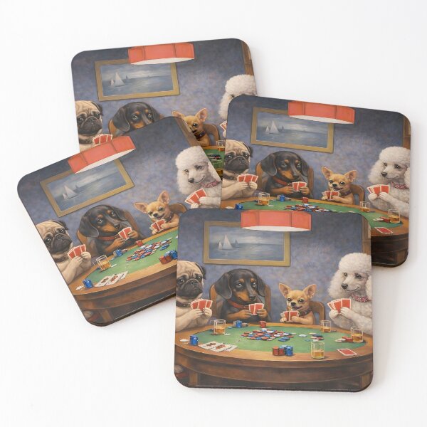 Item preview, Dogs Playing Poker designed and sold by This Is Fine.