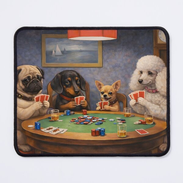 Item preview, Dogs Playing Poker designed and sold by This Is Fine.