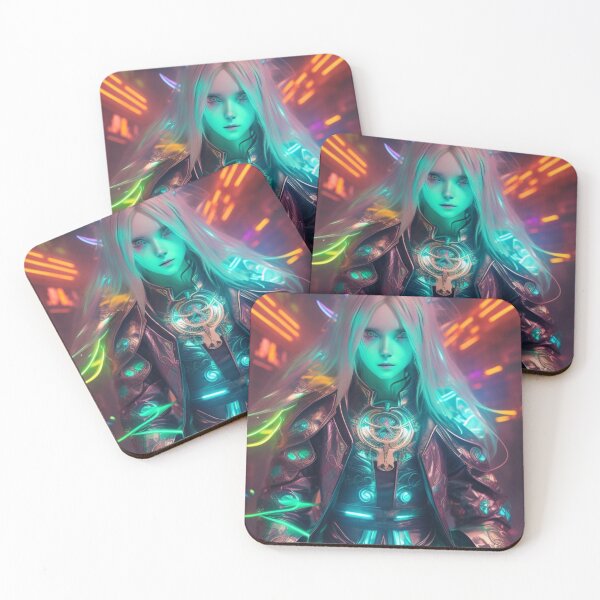 Item preview, Neon Empress: Cyberpunk Android Goddess designed and sold by PCGWindom.