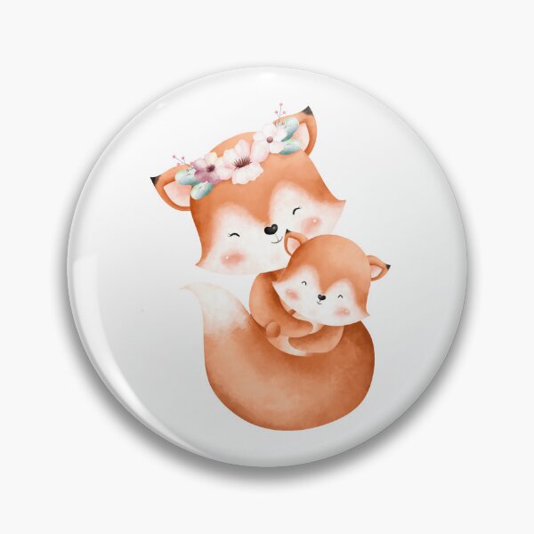Item preview, Easter Mom and Baby Fox - Adorable Spring Fox Animal Nature Gift designed and sold by FuzionRaptor.