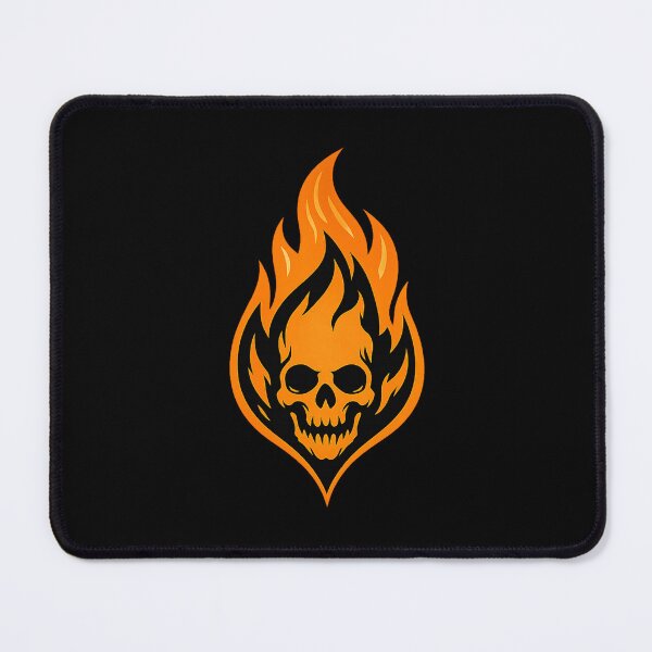 Item preview, Flame Skull Logo — Orange Fire designed and sold by DreamMachine69.