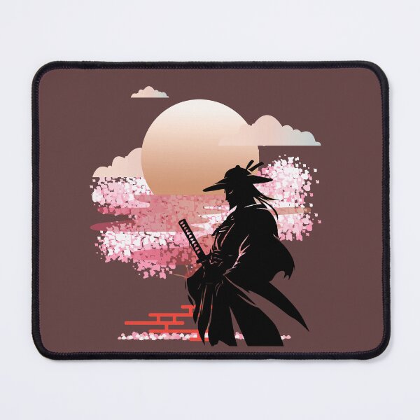 Item preview, Samurai Sunset Silhouette - Japanese Warrior, Bushido Spirit, Ronin Aesthetic, Minimalist Japan Art. designed and sold by LunaPrintCo.