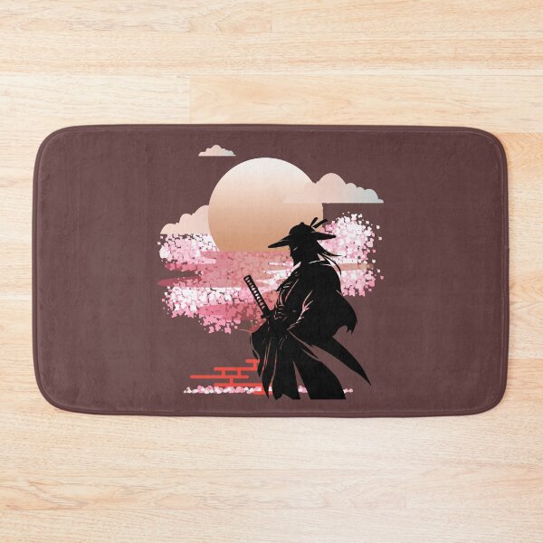 Item preview, Samurai Sunset Silhouette - Japanese Warrior, Bushido Spirit, Ronin Aesthetic, Minimalist Japan Art. designed and sold by LunaPrintCo.