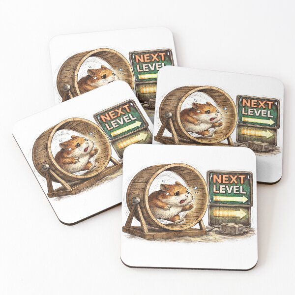 Item preview, Hamster Upgrade Illusion Sticker – Endless Progress Loop Animal Art designed and sold by Felixuss.