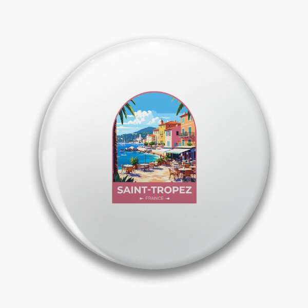 Item preview, Saint Tropes France Sticker designed and sold by TulipaGraphics.