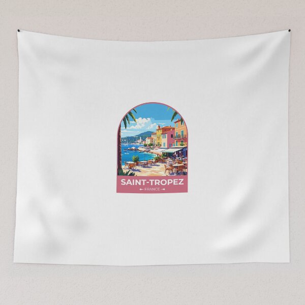 Item preview, Saint Tropes France Sticker designed and sold by TulipaGraphics.