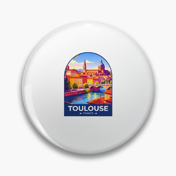 Item preview, Toulouse France Sticker designed and sold by TulipaGraphics.