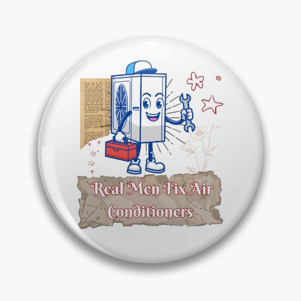 Item preview, Real Men Fix Air Conditioners Funny HVAC Technician Shirt | AC Repair Humor Gift for HVAC Techs designed and sold by Anasalseady.