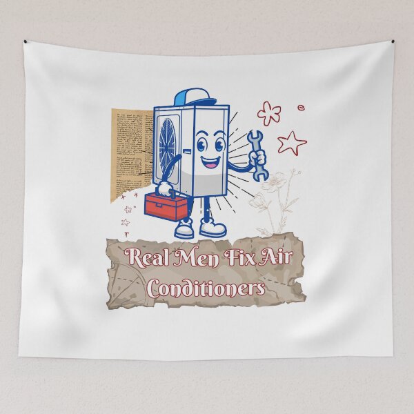 Item preview, Real Men Fix Air Conditioners Funny HVAC Technician Shirt | AC Repair Humor Gift for HVAC Techs designed and sold by Anasalseady.