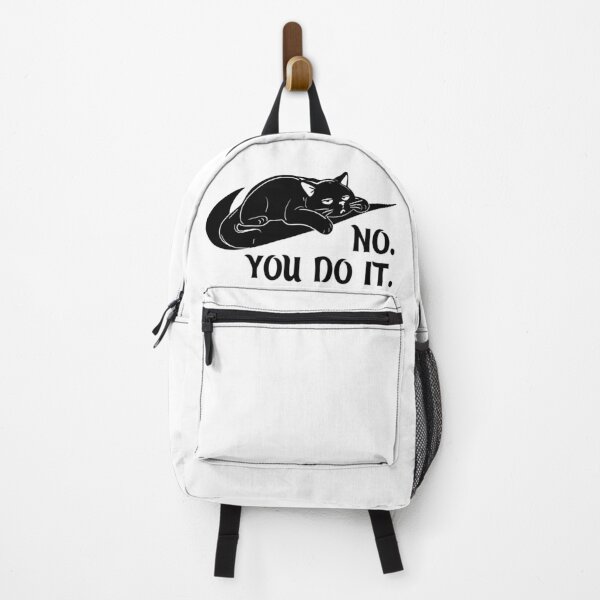 Item preview, No You Do It Funny Grumpy Cat - Lazy Sarcastic Kitten Meme designed and sold by BlackCat Vibe.