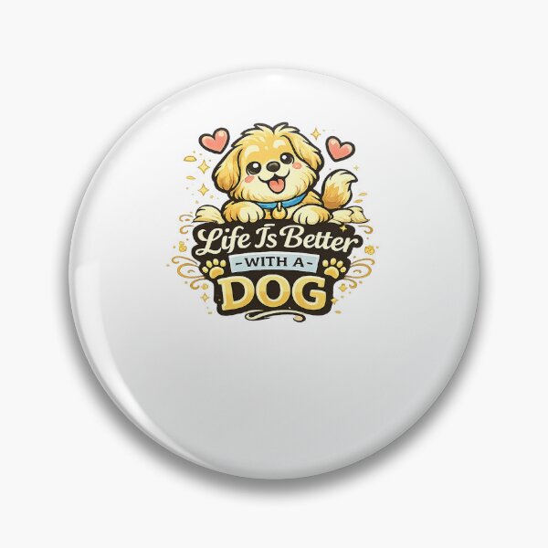 Item preview, Life Is Better with a Dog Cute Evergreen Dog Design designed and sold by StyleLap.