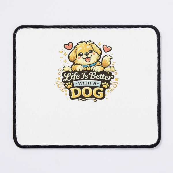 Item preview, Life Is Better with a Dog Cute Evergreen Dog Design designed and sold by StyleLap.