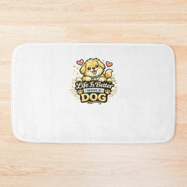 Item preview, Life Is Better with a Dog Cute Evergreen Dog Design designed and sold by StyleLap.