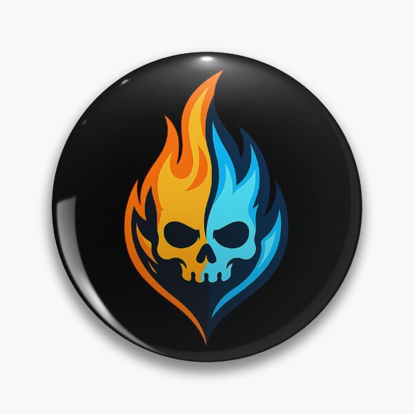 Item preview, Flame Skull Logo — Duality  designed and sold by DreamMachine69.
