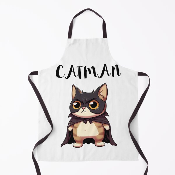 Item preview, C.A.T.M.A.N. Funny Cute Super Hero Cat In Cape & Mask - Gothic Kitty Parody designed and sold by BlackCat Vibe.
