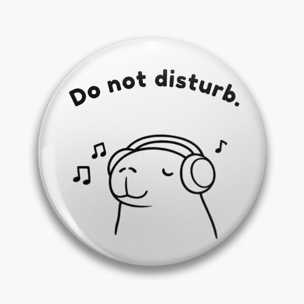 Item preview, Do Not Disturb Capybara – Cute Minimalist Self Care Animal Design designed and sold by PAPIRO SIGLO XXI.
