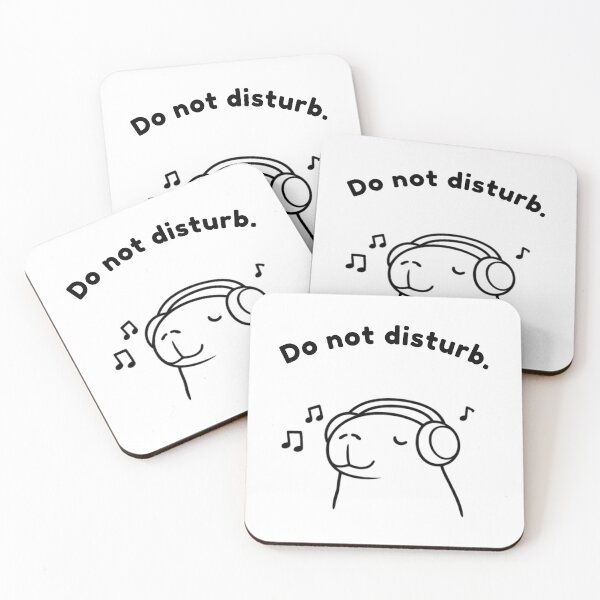 Item preview, Do Not Disturb Capybara – Cute Minimalist Self Care Animal Design designed and sold by PAPIRO SIGLO XXI.