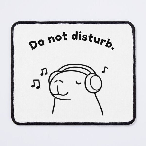 Item preview, Do Not Disturb Capybara – Cute Minimalist Self Care Animal Design designed and sold by PAPIRO SIGLO XXI.