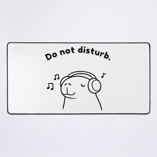 Item preview, Do Not Disturb Capybara – Cute Minimalist Self Care Animal Design designed and sold by PAPIRO SIGLO XXI.