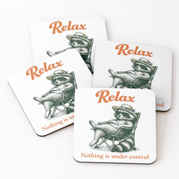 Item preview, Relax Nothing is Under Control Funny Chill Raccoon designed and sold by Kladhadredo.