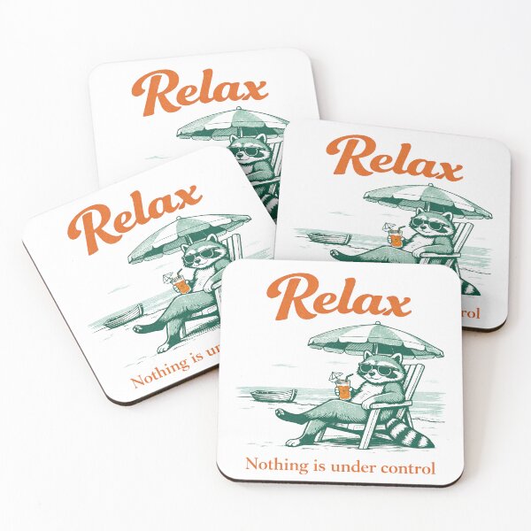 Item preview, Relax Nothing is Under Control Funny Chill Raccoon designed and sold by Kladhadredo.