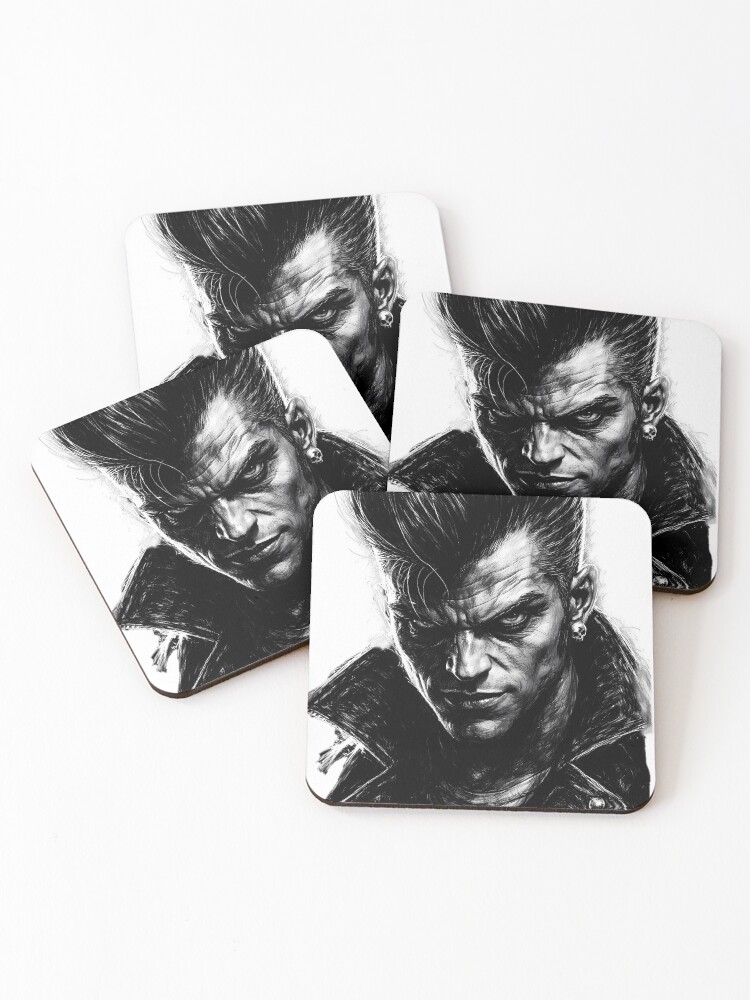 Thumbnail 1 of 5, Coasters (Set of 4), King Rocker designed and sold by MarkColeImaging.