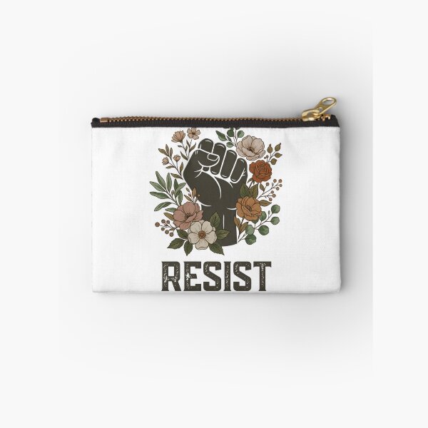 Item preview, Floral Resist Raised Fist Empowerment Design designed and sold by blackBubble1.
