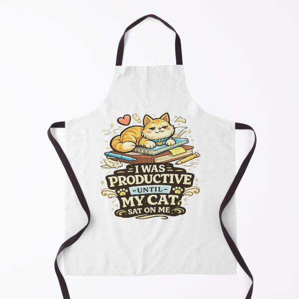 Item preview, I Was Productive Until My Cat Sat on Me Funny Cat Design designed and sold by StyleLap.