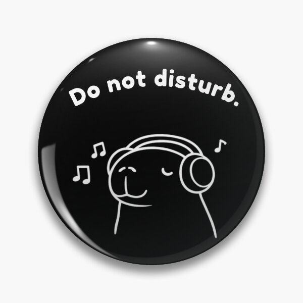 Item preview, Do Not Disturb Capybara – Cute Minimalist Self Care Animal Design designed and sold by PAPIRO SIGLO XXI.