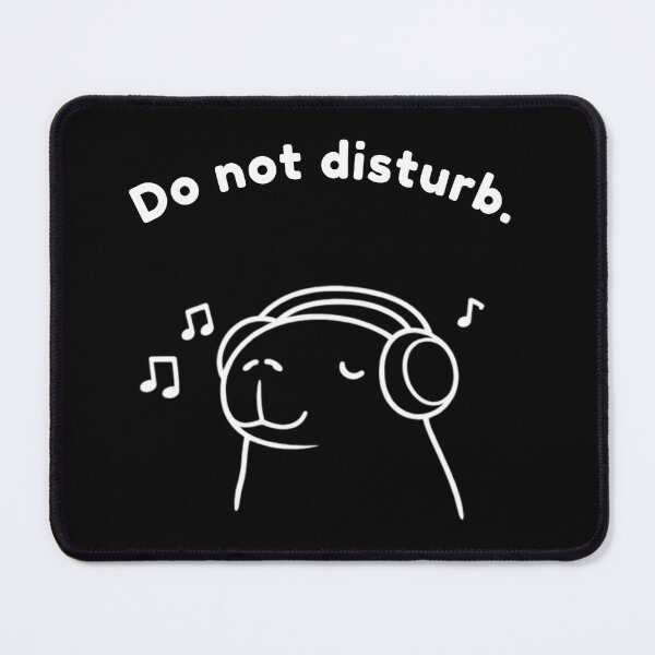 Item preview, Do Not Disturb Capybara – Cute Minimalist Self Care Animal Design designed and sold by PAPIRO SIGLO XXI.