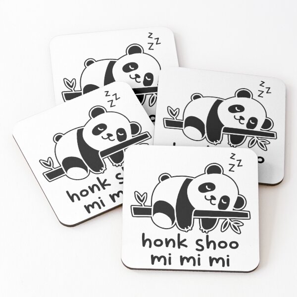 Artikelvorschau, Honk Shoo Mi Mi Mi Lustiger schlafender fauler Panda entworfen und verkauft von gunaone-design.