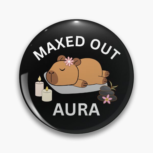Item preview, Maxed Out Aura - Sleepy Capybara Cute Animal Aura Energy designed and sold by Got2BSnazzy.