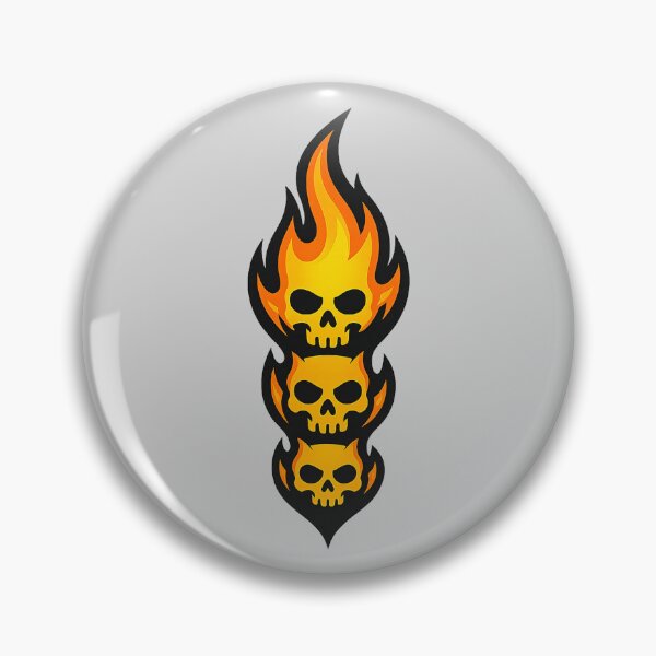Item preview, Skull Totem — Flame Logo designed and sold by DreamMachine69.